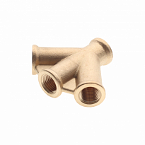 Разветвитель W-образный ER-SP029/1: внутр.резьба 1/4" ЭВРИКА /1/10